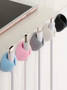 桌面线缆管理 - 手机充电线、耳机线、办公室/床边壁挂式线缆夹、数据线整理器、线缆保护器 返校