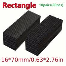 20pcs/40pcs/100pcs Rectangular Carpet Gripper, Double-Sided High-Adhesive Car Carpet Gripper, Household Floor Mat Anti-Slip Tape, Hook + Loop Back To School