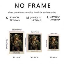 3pcs可选帆布印花装饰画、复古凯尔特人、布里吉特、莫里根女神海报挂画、文艺复兴时期绘画、凯尔特神话家居装饰、室内家居壁画 - 彩色 - 查看 8