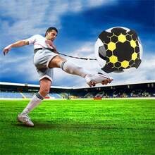 1pc Football Volleyball Training Elastic Rope Spinning Strap Specialized Ball Training Strap For Soccer Accessories Durable Stretchable Sports Gear For Athletes And Coaches - Multicolor - View 2