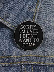 1 Peça Alfinete de Lapela Esmaltado Criativo e Engraçado com Texto Geométrico, Broches Personalizados de Ícones de Desenhos Animados, Divertido "Comemorativo do Meu Peido" Medalha, Distintivo, Acessórios, Chapéus, Mochilas, Acessórios Decorativos, Joias para Mulheres e Melhores Amigas, Acessórios de Vestir, Enfeite para Bolsas, Acessórios Escolares e de Escritório, Camisas, Jaquetas, Roupas de Natal e Halloween, Presentes Fofos para Professores, Acessórios de Fantasia, Enfeites para Bolsas