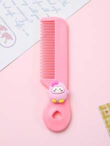 4pcs/1pc 儿童卡通糖果色卡通动物迷你梳子，便携便捷的糖果色小梳子，适合儿童理发和护理，是送给孩子礼物的理想选择 - 彩色 - 查看 16