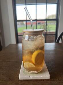 2 Packs Drinking Glasses With Bamboo Lids & Reusable Glass Straws - 16oz Borosilicate Glass Cups Set For Beer, Iced Coffee, Cocktails & Smoothies | Shatter-Resistant Design With Bonus 2 Cleaning Brushes | Dishwasher Friendly Gift-Ready Set For Home Bars, Cafes, Weddings & Gifting