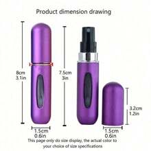 5ml Air Freshener Refill Bottle Portable Mini Refillable Spray Jar Scent Pump Empty Cosmetic Containers Atomizer For Travel Tool Hot Aluminum Air Freshener Container - Portable - Compact Portable Air Freshener Dispenser - Small Bottle Body Is Convenient For Carrying Around And Using During Business Trips.