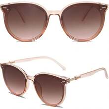 Gafas de sol para mujer moda 2025 clásico redondo Retro Vintage tonos grandes Sunnies SJ2067 - Leopardo - Ver 8