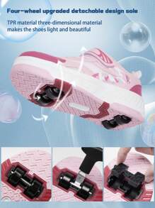 Patines de ruedas de moda y ligeros para principiantes - Diseño duradero y antideslizante perfecto para actividades al aire libre, ideal tanto para niños como para niñas