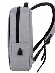 Business Backpack Computer Bag Middle School High School Backpack Large Capacity Travel Bag Korean Men's Backpack - Grey - View 5