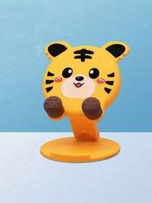 Cartoon Desktop Mobile Phone Holder, Creative Foldable Adjustable Mobile Stand, Portable Slouchy Phone/Tablet Mount, Suitable For Learning And Live Streaming, Easy To Store Phone - Multicolor - View 5