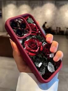 Funda para teléfono con estampado de carey. Funda clásica retro con estampado floral de rosas. Funda de TPU suave, anticaídas, antideslizante y antigolpes. Compatible con phone S. Funda para phone 5/15 Plus/15 Pro/15 Pro Max (1 unidad) - Multicolor 3 - Ver 4
