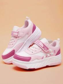 Patines de ruedas de moda y ligeros para principiantes - Diseño duradero y antideslizante perfecto para actividades al aire libre, ideal tanto para niños como para niñas