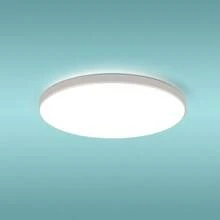 CANMEIJIA 1 pièce Plafonnier LED moderne 220V avec télécommande, lampe de plafond à gradation et variation de couleur de 3000K à 6500K. Lampe LED pour décoration de chambre à coucher, salon, cuisine, salle à manger, bureau.