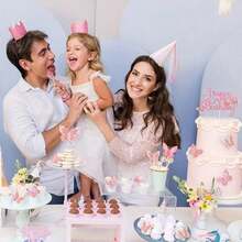 13 件/套 3D 蝴蝶蛋糕装饰、婴儿洗礼蛋糕装饰、婚礼装饰、派对用品、礼品装饰、性别揭示装饰、毕业装饰、幼儿园装饰、婴儿洗礼装饰、生日装饰、周年纪念、父亲节礼物 - 淺粉色 - 查看 3