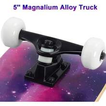 31 Inch Skateboard Complete Skateboa Double Kick Skate Board 7 Layer Canadian Maple Deck Skateboard For And Beginners - StarrySky#2 - View 4