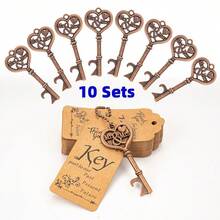 10/30/50 PCS Quà tặng đám cưới Móc mở chai chìa khóa, Quà tặng tiệc cô dâu có thẻ cảm ơn và dây chuyền, Quà tặng tiệc em bé cho khách hoặc quà lưu niệm cho khách số lượng lớn - Nhiều màu - Xem 21