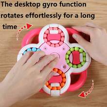 1pc Plus Size 8-Sided Finger Spinner Toy, Relaxation Toy For Teens - Multicolor - View 3