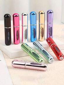 1 peça/2 peças Frasco Atomizador de Perfume Recarregável, Vaporizador de Fragrância de Alumínio Portátil para Viagens, Vaporizador Cosmético Multifuncional Volta às Aulas