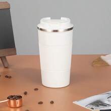 1 件不锈钢真空隔热咖啡瓶,大容量防漏便携式旅行杯,适合户外露营、旅行、运动、健身,适合男女返校 - 彩色 - 查看 16