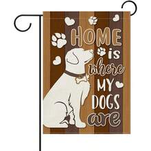 Dog Lovers Garden Flag 30.48 X 45.72 Cm Double Sided Flag Exterior Vertical Holiday Garden Decoration