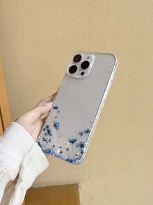 1个透明极简手机壳，采用UV印刷花卉图案，防摔。 - 彩色 - 查看 5