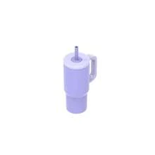 20 Oz Double Wall Stainless Steel Tumbler With Straw Lid Purple - Purple - View 4
