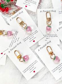 1/5/10 Peças Delicado e Fofo Chaveiro Pendente de Flor, Morango, Cereja, Maçã, Coração, Charme e Acessório da Moda para Bolsa, Presente Ideal para Festa, Natal, Aniversário, Ação de Graças para Mulheres, Decoração DIY de Carteira e Bolsa no Estilo Y2K, Ótimo para Família, Amigos, Professores, Colegas de Classe e Parceiros