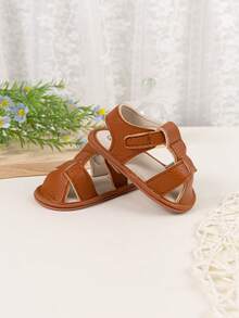 Fashionable Infant Non-Slip Flat Sandals With Breathable, Comfortable Rubber Sole