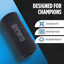 Youth Tle Wrist  For Football Baseball All Sports - Orange - View 2