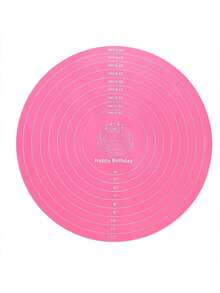 1 件圆形硅胶烘焙垫，不粘硅胶烘焙垫，带测量防滑面团垫，可重复使用硅胶垫，用于制作蛋糕、饼干、马卡龙、面包和糕点