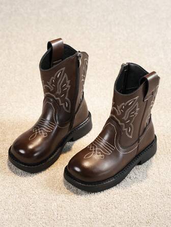 High-Quality Children's Cowboy Boots - Comfortable And Fitting For Young Children - Durable And Fashionable Western Clothing For Boys And Girls, Suitable For Young Riders