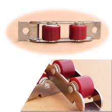 4 unids/lote puerta de acero inoxidable ventana silenciosa polea de nailon ranura rueda accesorios de puertas correderas puerta de vidrio rodillos deslizantes FKLU - Cóncava 16 mm - Ver 2