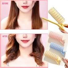 3 pièces Set de friser à prise automatique, friseur à frange à double couche, friseur à prise automatique de salon, style de cheveux bouclés fait maison pour femmes