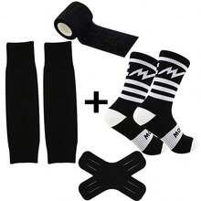 4 Pairs Men's Outdoor Sports Socks, Breathable Basketball Running Socks - Multicolor - View 6