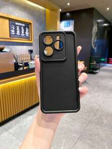 1 个黑色防震相机手机壳，适用于 Apple/Galaxy/Infinix/Redmi/OPPO/VIVO/Realme/MOTO - 黑色 - 查看 3