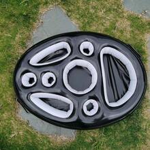 Portable Inflatable PVC Water Ice Bar, Party Floating Drink Holder, Porous Coaster Tray For Summer Pool Supplies