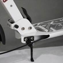 1pc Parallel Kick Scooter With Disc Brake Front & Rear Suspension, Non-Slip Handlebar Material, One-Button Folding Design, Portable For Outdoor, Adult Scooter