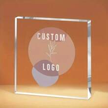 Custom Acrylic Sign - Personalized Logo Or Image, Sleek Modern Design, Desktop Decor, No Power Needed, Ideal For Brand Promotion Or Gift, Personalized Gift | Modern Acrylic Sign | Clear Acrylic Material Back To School
