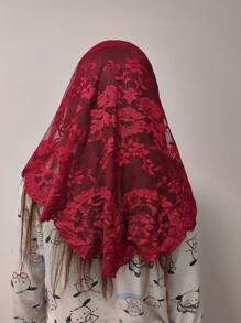 128cm*58cm/1 pezzo Pizzo color vino rosso, accessori decorativi per copricapo, paralumi, tovaglie, abiti, orli di gonne e accessori di abbigliamento