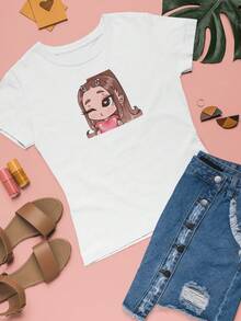 Playera Blanca Unisex Manga Corta Estilo Street Look Inspiración Diva Pop 2025 - Blanco - Ver 2