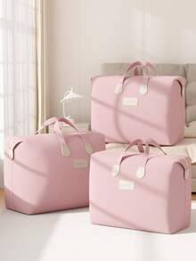 1 Piece, Clothing And Quilt Storage Bag, Extra Large Capacity Storage Bag, Multi-Functional Storage Bag, Suitable For Home Use, Travel, And Moving, Reusable, Durable, Foldable, Sturdy, Made With Exquisite Craftsmanship And High-Quality Materials, Perfect For Storing Idle Items, Daily Necessities, And Bedding, Ideal For Family Use And Traveling, Moving. - Multicolor - View 7