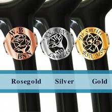 1pc Customized Stainless Steel Personalized Stethoscope, Name, Birthday, Flower, Letter Id Tag Stethoscope Accessories Nurse Ring, Autumn Fashion, Simplicity, Simplicity, Leisure, Old Money Customization, Personalized, Unique Is A Gift For Girlfriends, Mothers, Family, Friends - Multicolor - View 7