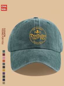 1pc Don Julio 1942 Tequila Baseball Cap - Black Western Style Sun Hat With Orange & Design, Comfortable Breathable, Unisex, Black Trucker Hat, Adjustable Size, Solid Color Simple, Vintage Solid Color Dad Hat, Suitable For Outdoor Cycling, Sports, Fishing, Hiking, Father's Day Dad Gift - A - View 11