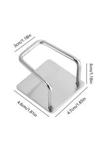 Under Cabinet Cutting Board Holder - 4 Pcs Pot Lid Organizer For Cabinet Cutting Board Holder Rack Storage Stainless Steel Under Shelf Counter Chopping Board Holder,Sink Sponge Shelf - Silver - View 5