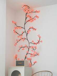 Gnkdfon Cherry LED Tree Branch Lights For Wall,USB Powered Willow Vine Lights Room Decor,Cherry Blossom Willow Vine Twig Decor Garland With 144 LED Lights And Remote,8 Lighting Modes,Vine Tree Decor Nightlight, Suitable For Indoor Atmosphere, Party, Holiday And Gift Ideas