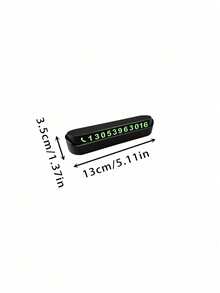 1pc Press-Down Hidden Temporary Parking Number Sign With Night Visibility, Durable Plastic Car Dashboard Phone Number Card For Easy Contact - one-size - View 9