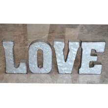 Ironwork Letter [LOVE] Decoration - Silver - View 4
