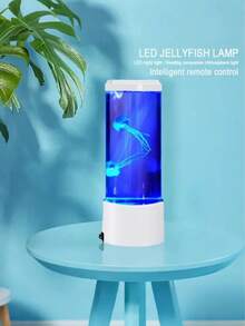 1pc Jellyfish Lamp, Mesmerizing Lava Lamp, Jellyfish Table Lamp, Mood Light, Color Changing Light, Bedside Lamp, LED Night Light, Lava Lamp - USB Powered, 7-Color Jellyfish Ambient Reading Lamp, Suitable For Bedroom, Living Room, Dining Room, Study, Library Lighting, Birthday, Holiday Gift - Jellyfish Light - View 12