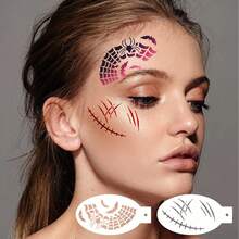 44pcs Face And Eye Painting Template Set - Reusable DIY Face And Body Art Stencils, Airbrush Makeup Painting Tools, Suitable For Holidays And Parties,Back To School,School Supplies