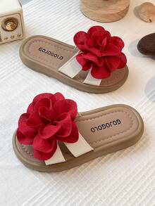 Dép hở ngón thoải mái, dép xăng đan nhẹ thoáng khí dành cho bé gái, thích hợp cho các hoạt động ngoài trời. - Màu Đỏ Sâu - Xem 7