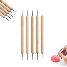 30pcs Pottery Tools Set, Includes Polymer Clay Sculpting Knives, Cutting Tools, Wooden Modeling Tools, DIY Craft Accessories - Clay Tools - View 2
