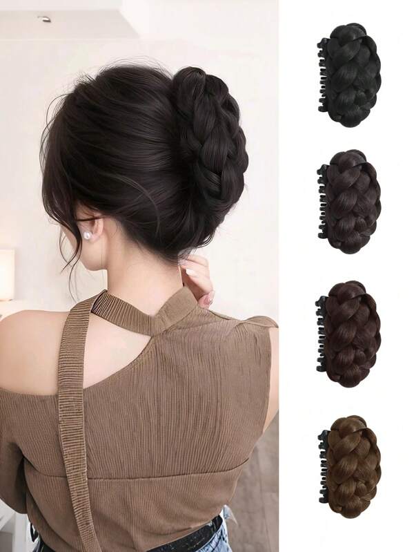 SHDanrtsey Accesorios y pelucas para el cabello. Pelucas para damas, accesorios para el cabello de damas, crecimiento del cabello de damas, moños, peluca, cabello humano artificial para mujeres, clips de agarre, trenzado elegante del cabello, cabello trenzado retorcido, cabello en espiral esponjoso, broches de cabello, moños, pelucas, clips de agarre, cabello trenzado retorcido, anillos para el cabello, cabello artificial, cabello trenzado retorcido esponjoso, broches completos en la parte posterior de la cabeza, moños, accesorios para el cabello de damas, accesorios diarios para el cabello.